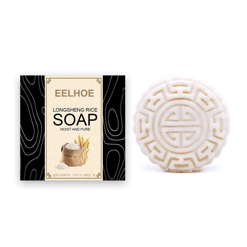 EELHOE Rice Soap Shampoo Bar Nourishes Conditioner And Softens Hair