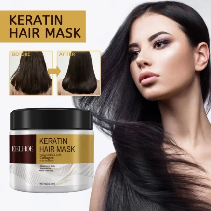 EELHOE Collagen Keratin Hair Mask Deep Moisturizing Repair Damaged Hair Anti-drying Split Knot Anti-hair Loss