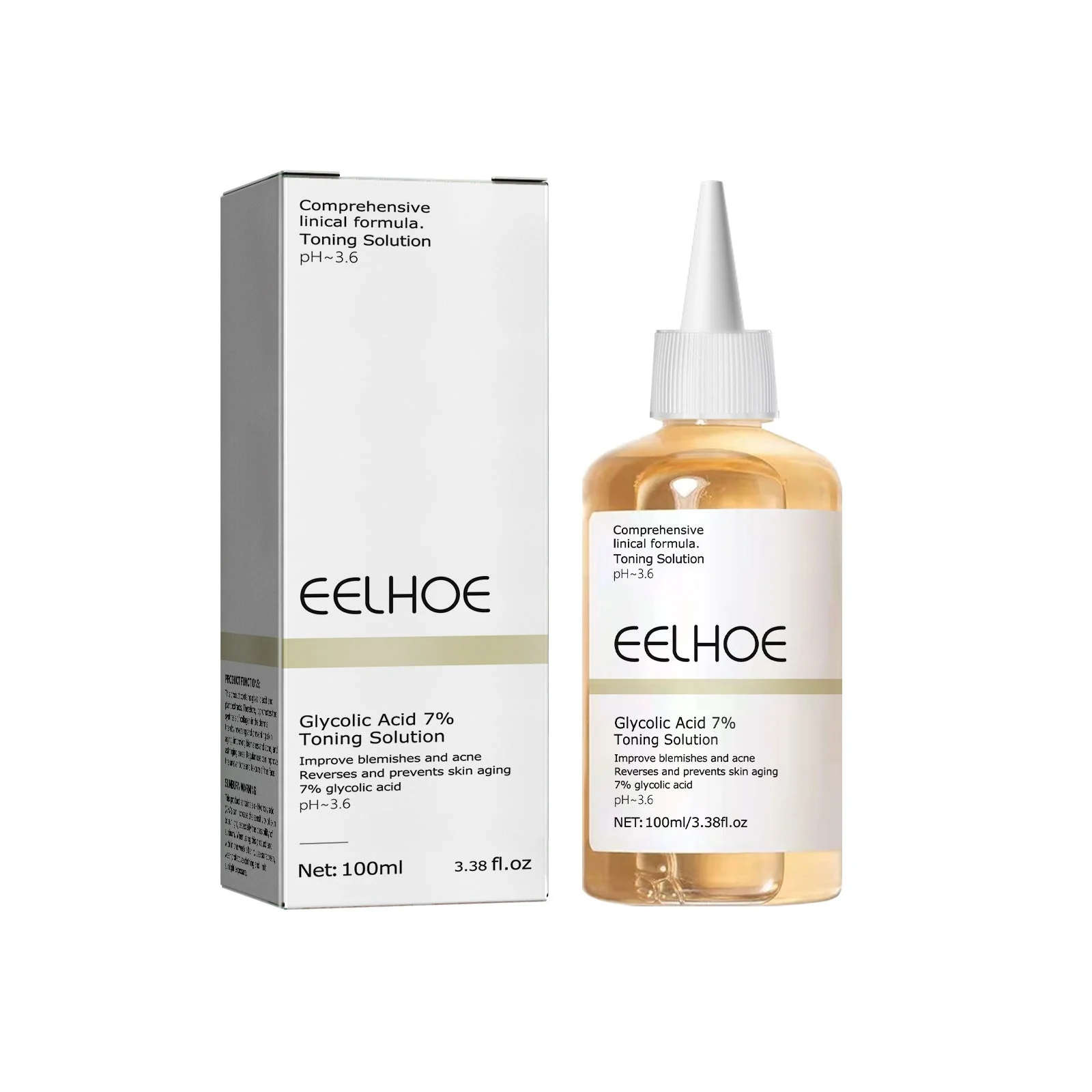 EELHOE Glycolic Acid 7% Toning Lotion Remove skin cutin & acne EELHOE Glycolic Acid 7% Toning Lotion Remove skin cutin & acne